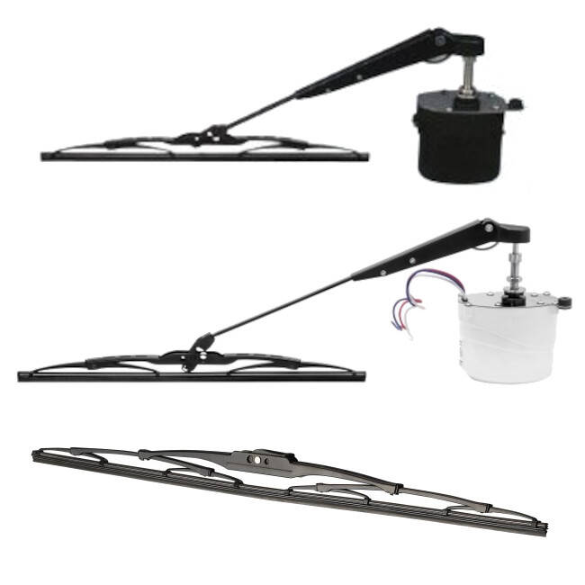 MARINE WINDSHIELD WIPERS AND MOTORS
